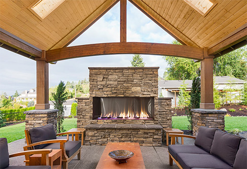 Flare Fireplaces outdoor fireplaces